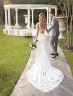 Fraaie nieuwe trouwjurk Sanne €799 34 36 38 40 42 44 46 48, Ophalen, Nieuw, Wit, Trouwjurk