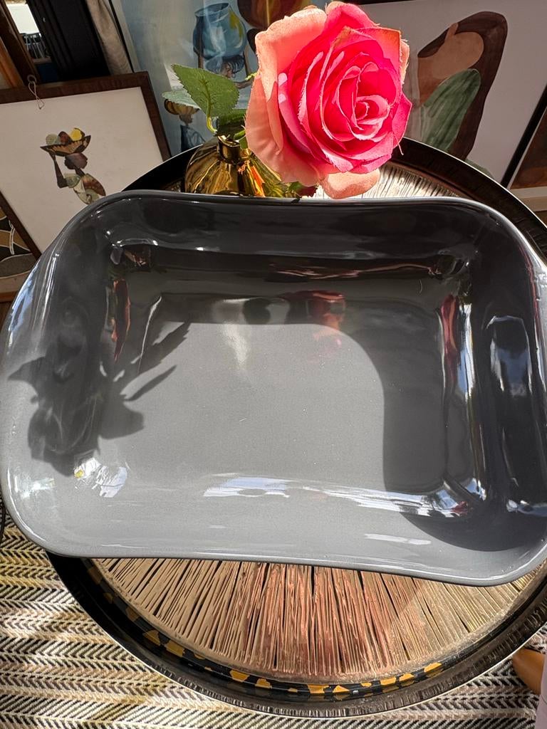 Villeroy en Boch Vivo Ovenschaal - Grijs, Keramiek, Ophalen of Verzenden, Effen, Schaal of Schalen