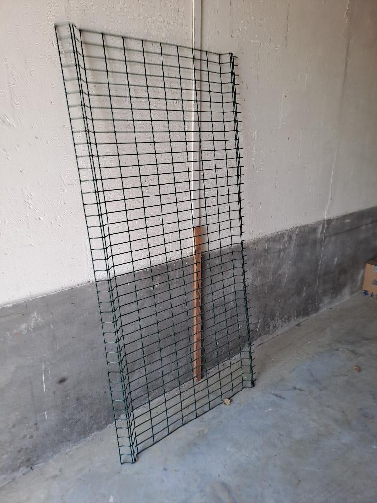 stalen tuinhek, Tuin en Terras, Met poort, Ophalen of Verzenden, Zo goed als nieuw, Tuinhek