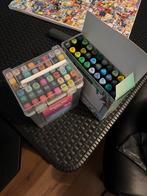 Twin Tip Markers - Set van stiften, Hobby en Vrije tijd, Schilderen, Ophalen, Zo goed als nieuw, Overige typen