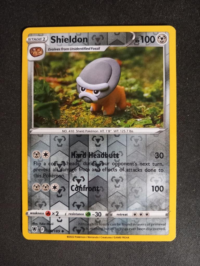Pokemon Shieldon 109/189 Astral Radiance Reverse Excellent, Verzenden, Zo goed als nieuw, Losse kaart, Foil