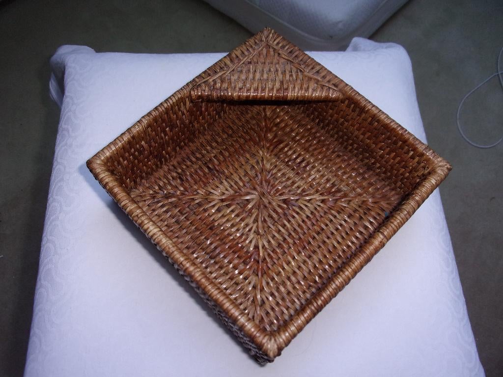 birmarieten servethouder mand voor servetten zgan, Ophalen of Verzenden, Zo goed als nieuw, Natuurlijk materiaal
