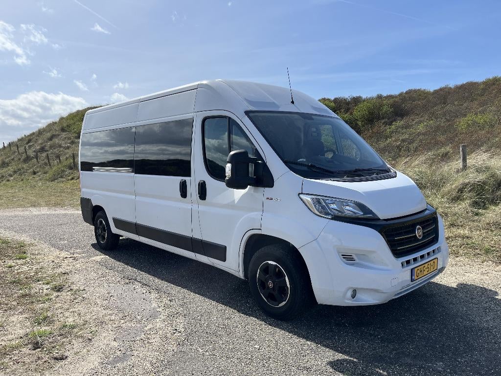 Fiat Ducato L3H2 buscamper custom build, Caravans en Kamperen, Campers, Chemisch toilet, Dakluik, Tot en met 2, Particulier