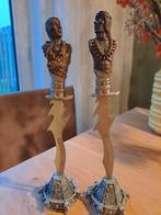 Decoratieve messen met Indianen bustes, Antiek en Kunst, Ophalen of Verzenden