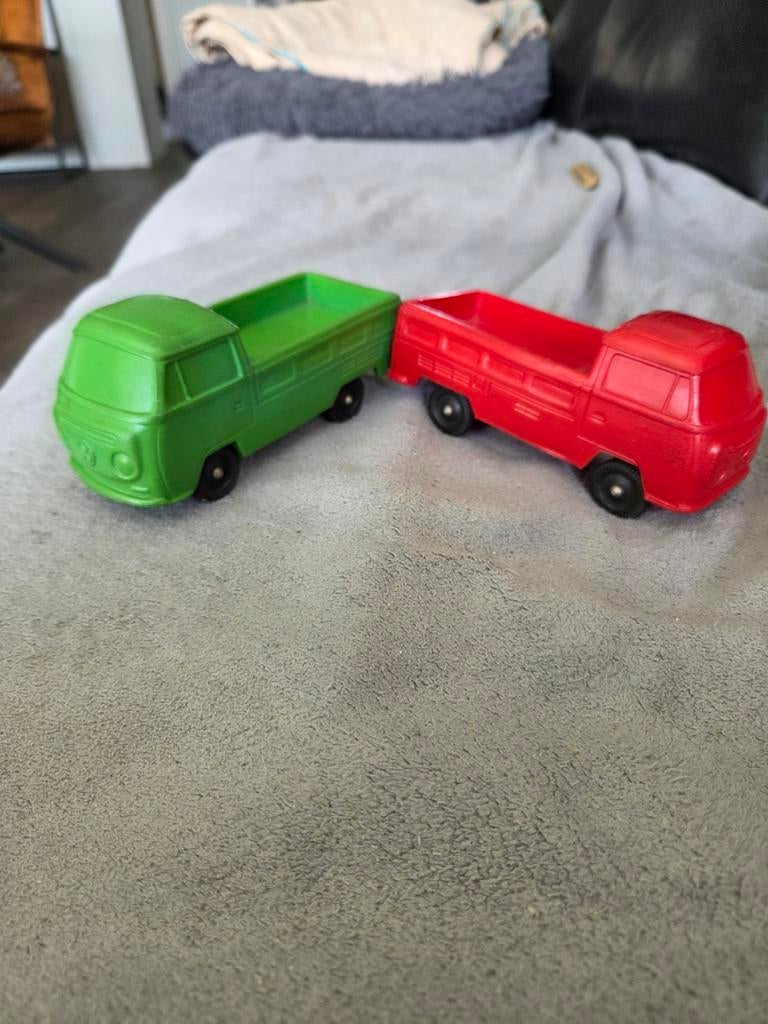 Vintage VW Bus Speelgoedauto's (2 stuks), Ophalen of Verzenden, Gebruikt