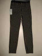 Zara donkerblauwe broek met gele stippen maat XS, Zara, Nieuw, Maat 34 (XS) of kleiner, Lang