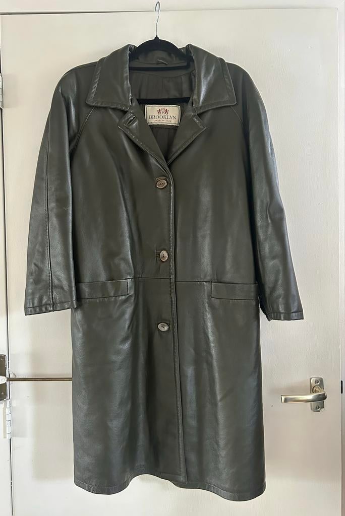 Donkergroene jas van Brooklyn, maat 34, Kleding | Dames, Jassen | Zomer, Ophalen of Verzenden, Zo goed als nieuw, Maat 34 (XS) of kleiner
