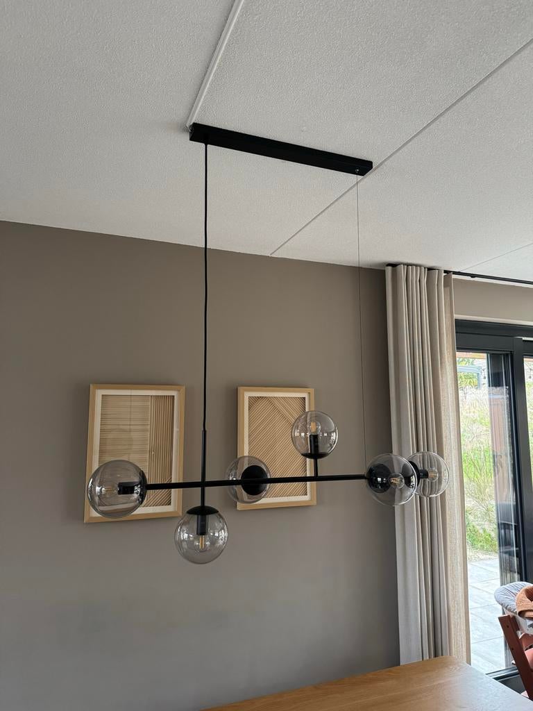 Bolia Orb Hanglamp Zwart, Ophalen, Zo goed als nieuw, Glas, 50 tot 75 cm