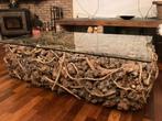 Unieke salontafel wortelhout / hout stammetjes was erg duur, Ophalen, 100 tot 150 cm, 50 tot 100 cm, Zo goed als nieuw
