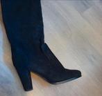 Zwarte hoge laarzen met hak, Ophalen of Verzenden, Zo goed als nieuw, Zwart, Hoge laarzen