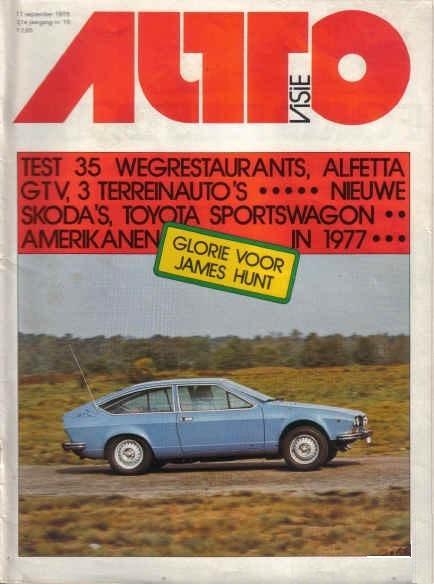 Autovisie 19 1976 : Alfa Romeo GTV - Toyota Landcruiser, Boeken, Auto's | Folders en Tijdschriften, Gelezen, Algemeen, Ophalen of Verzenden