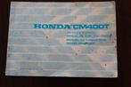 Honda CM400T 1980 motorcycle owner's manual CM 400 t, Motoren, Ophalen of Verzenden, Honda