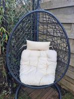 Hangstoel swing, Huis en Inrichting, Stoelen, Ophalen, Zwart, Stof, Zo goed als nieuw