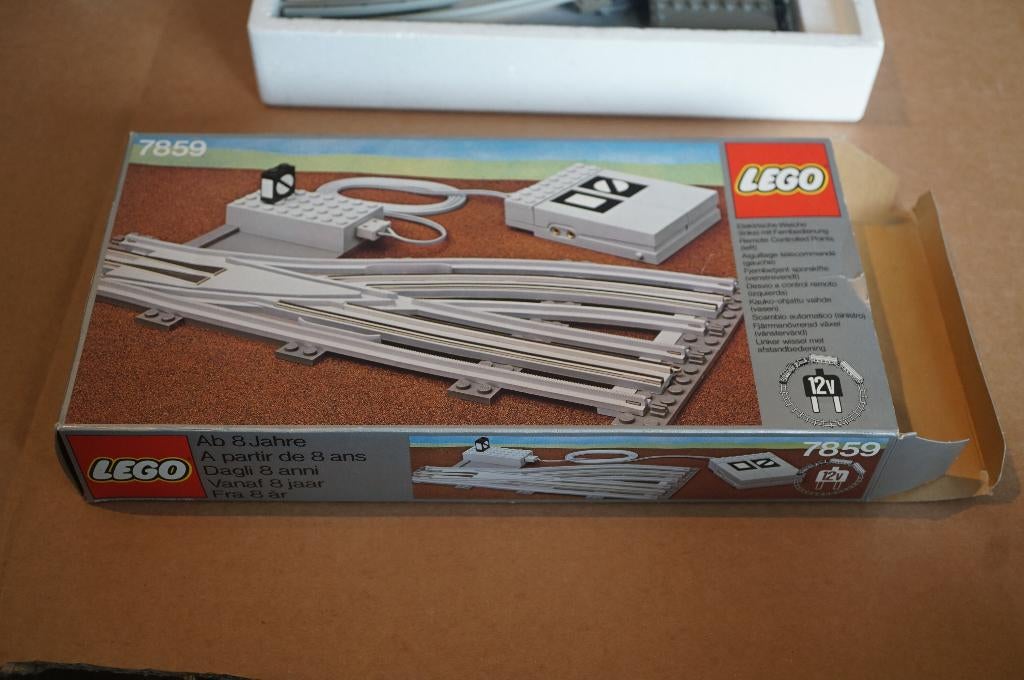 Vintage Lego trein op afstand bedienbare 12 volt wissel 7859, Compleet, Lego, Ophalen of Verzenden, Complete set