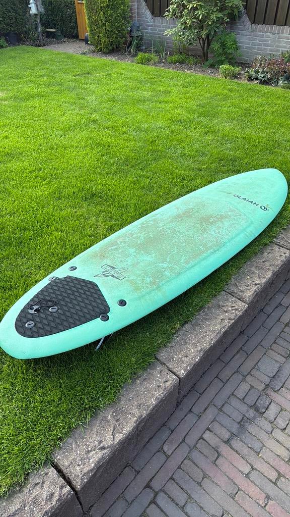 7.0 softtop olaian thruster, Watersport en Boten, Ophalen, Zo goed als nieuw, Longboard