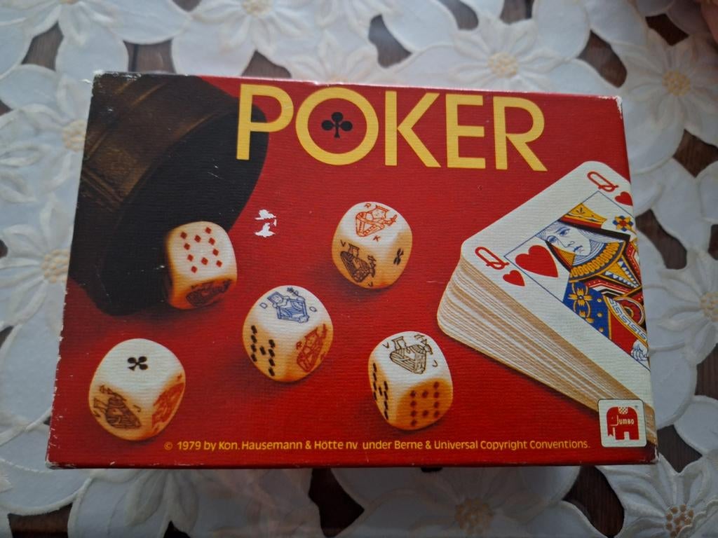 Oude Poker Spel. Compleet. Vintage., Ophalen of Verzenden, Zo goed als nieuw