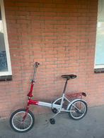 Ranger Vouwfiets Rood Zilver - Compact en Handig, Overige merken, Gebruikt, Ophalen of Verzenden, Totaal opvouwbaar