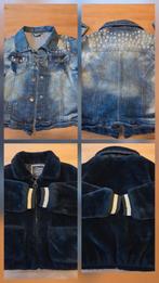 Spijker jasje en fluffy jasje maat 134, Kinderen en Baby's, Kinderkleding | Maat 134, Ophalen of Verzenden, Zo goed als nieuw