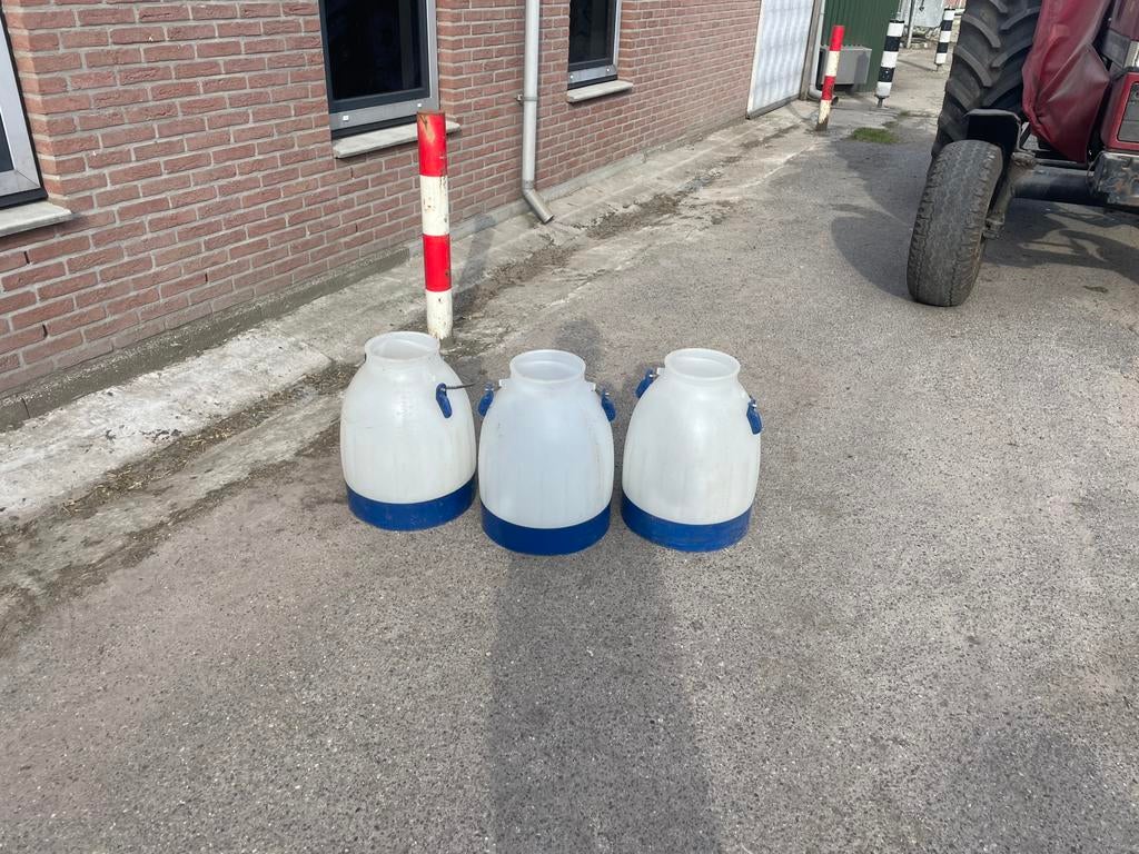 Delaval dumpemmers 3x, Ophalen, Zo goed als nieuw, Kunststof