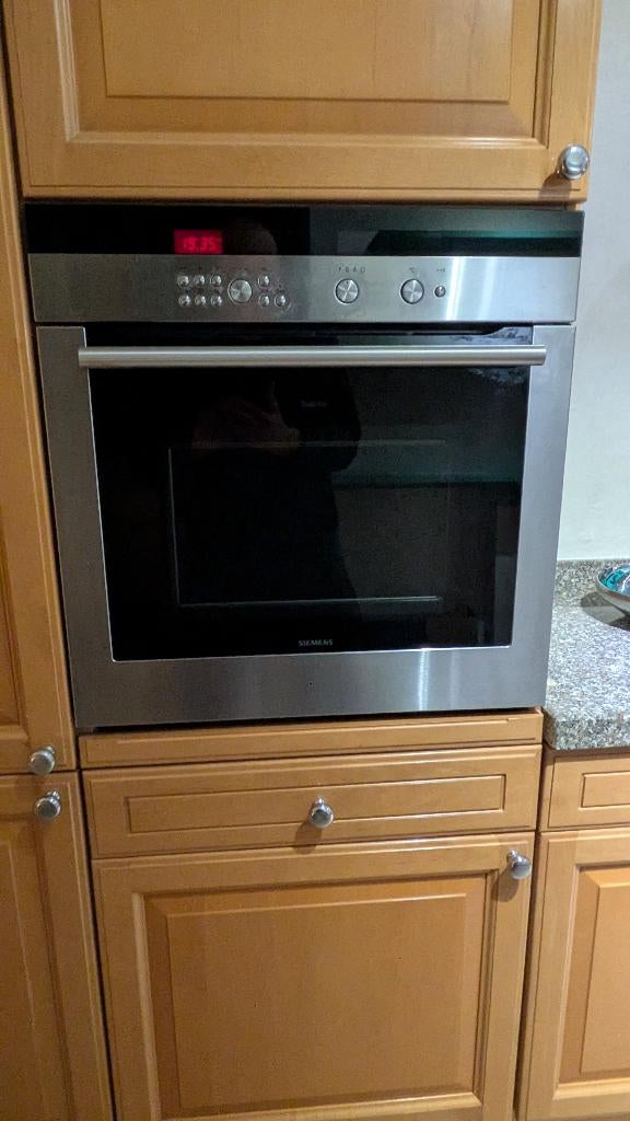 Siemens inbouw combi magnetron oven, Ophalen, Gebruikt, 60 cm of meer, Oven met grill