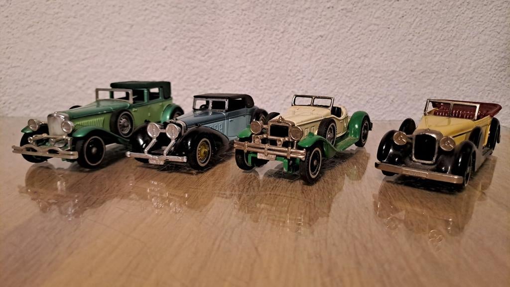 Matchbox Models of Yesteryear. Y-4-11-14-17. 1972 tot
1975, Ophalen of Verzenden, Gebruikt, Auto, Matchbox