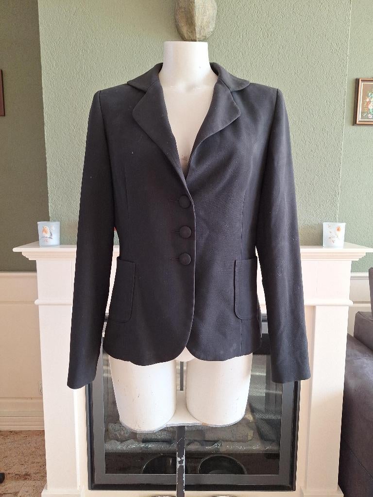 Sandro Ferrone zwarte blazer IT 46 NL 40 jasje, Kleding | Dames, Jasjes, Kostuums en Pakken, Maat 38/40 (M), Verzenden, Zwart