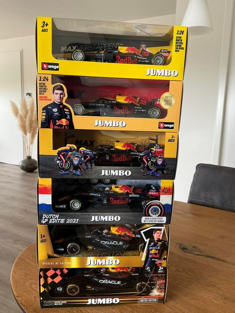 5 MAX VERSTAPPEN FORMULE  1 AUTO’S  2018 T / M 2023, Ophalen, Nieuw, Auto, Bburago