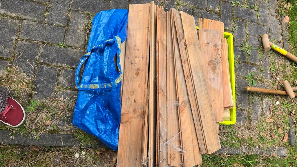 Hout, gratis op te halen, Doe-het-zelf en Verbouw, Hout en Planken, Ophalen of Verzenden, Overige houtsoorten, Minder dan 200 cm