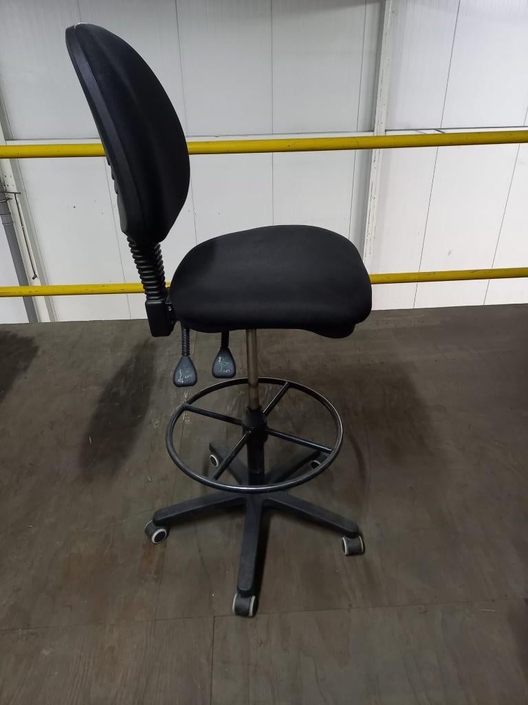 Hoge stoel bali stoel balie stoel toonbank stoel, Ophalen, Gebruikt, Zwart, Bureaustoel