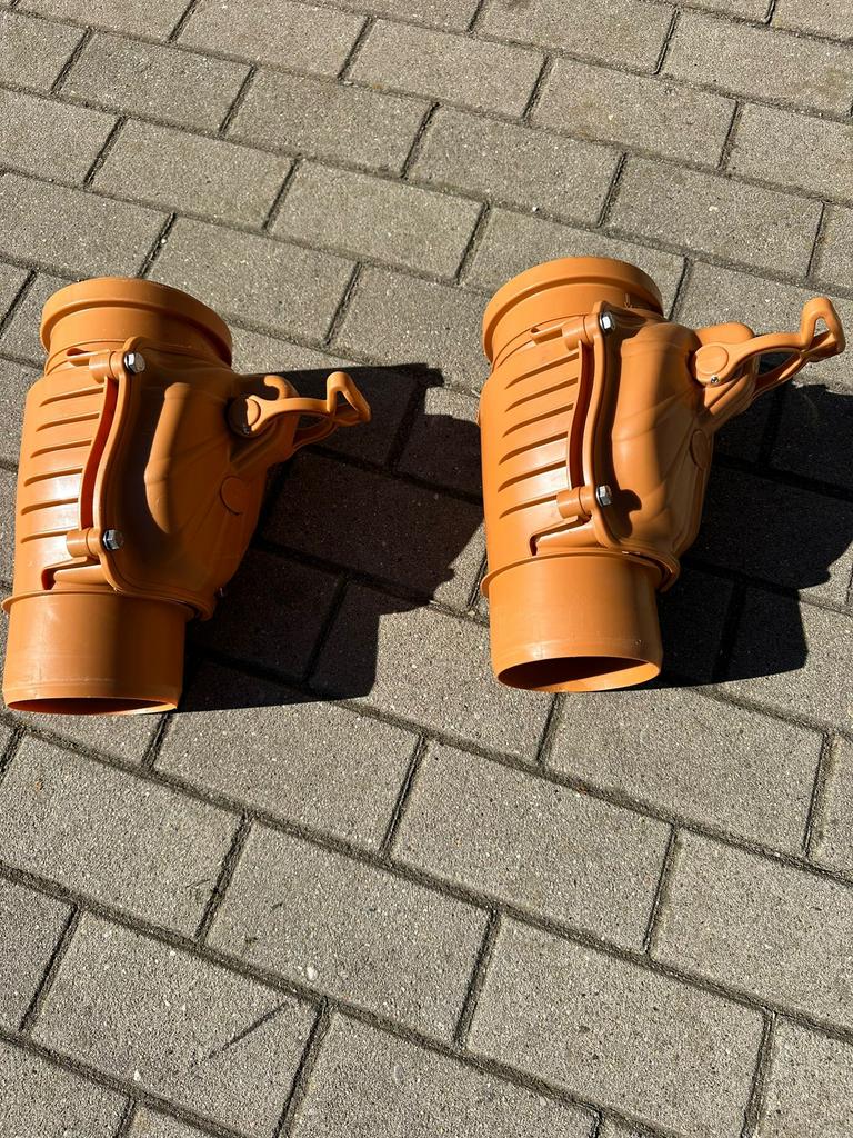 Karmat riool terugslagklep 125 mm, 2 stuks, Ophalen, Pvc, Overige typen, Zo goed als nieuw