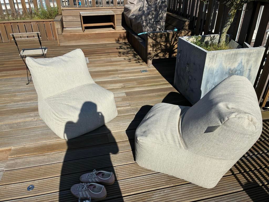 2x LAUI LOUNGE - BOHO JUNIOR LOUNGE ZITJE - BEIGE, Ophalen of Verzenden, Zo goed als nieuw