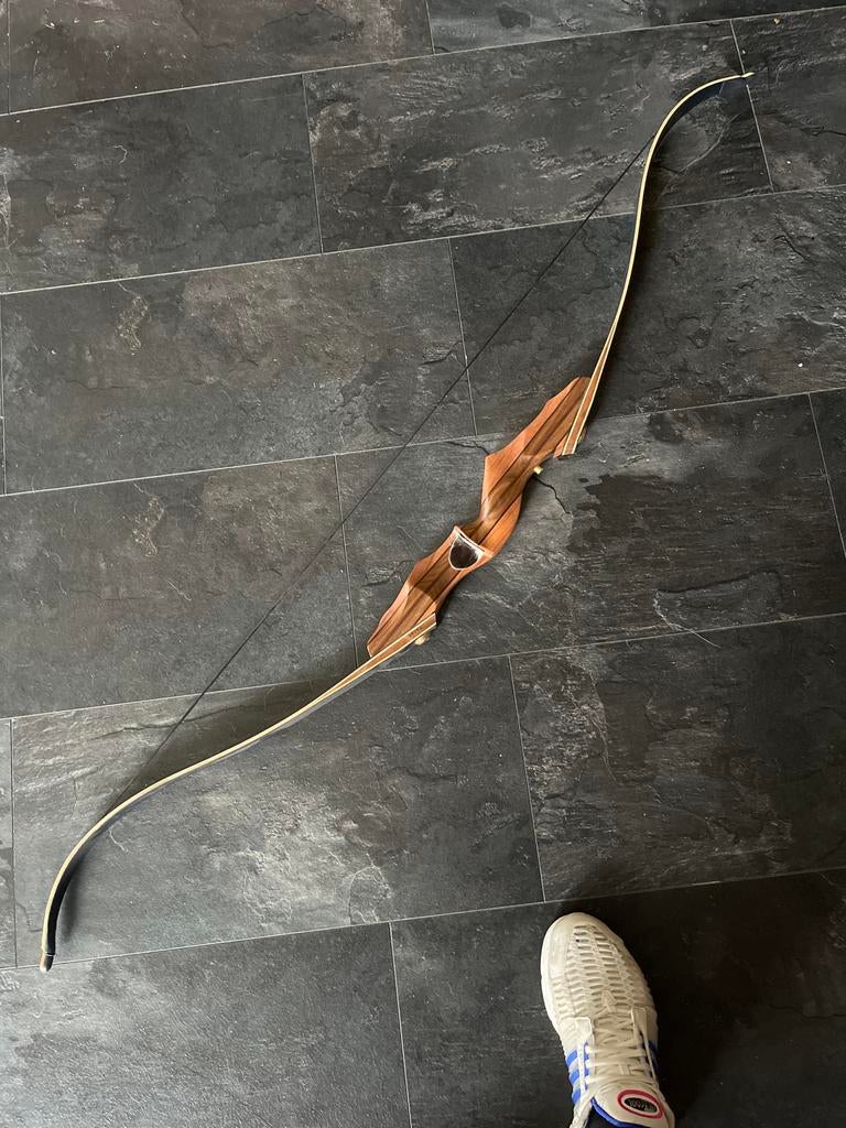 Houten Recurveboog voor Boogschieten, Sport en Fitness, Handboogschieten, Ophalen of Verzenden, Gebruikt, Recurveboog