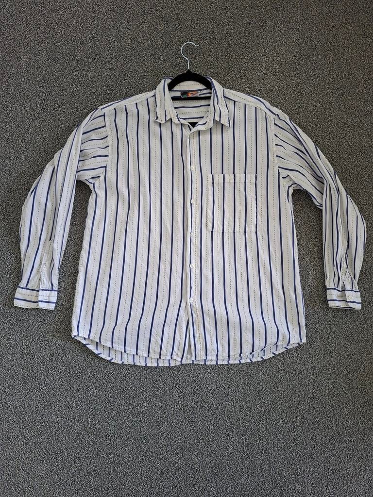 Vintage Mr. Rodia Gestrept Overhemd – Maat L, Ophalen of Verzenden, Zo goed als nieuw, Halswijdte 41/42 (L)