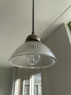 Set van 2 glazen hanglampen voor bar of eettafel, Ophalen of Verzenden, Zo goed als nieuw, Glas, 75 cm of meer