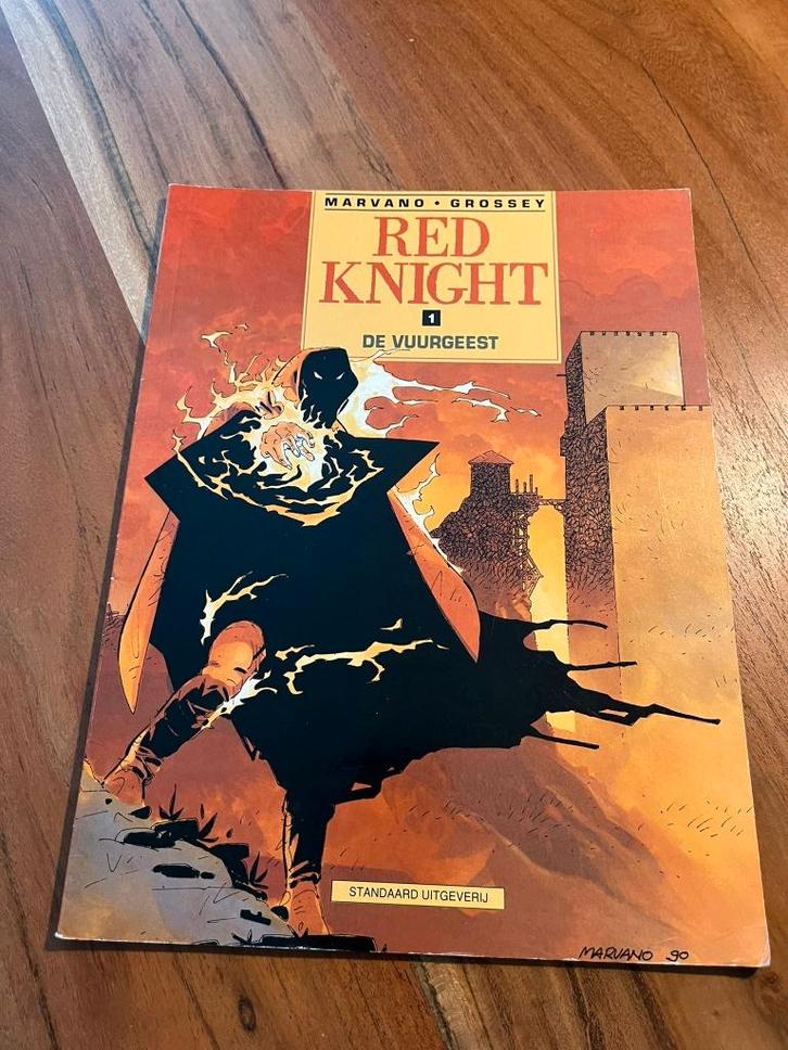Red Knight - De Vuurgeest (1990) 1e druk SC, Boeken, Stripboeken, Zo goed als nieuw, Eén stripboek, Ophalen of Verzenden