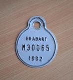 Fiets Kentekenplaatje Nummerplaat Fietsplaat, Metaal, Ophalen of Verzenden, Gebruikt