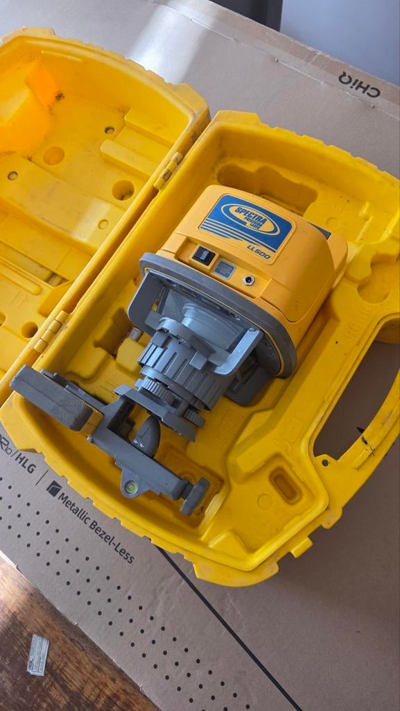 Spectra LL500 laser met hardcase en ontvanger, Ophalen of Verzenden, Gebruikt