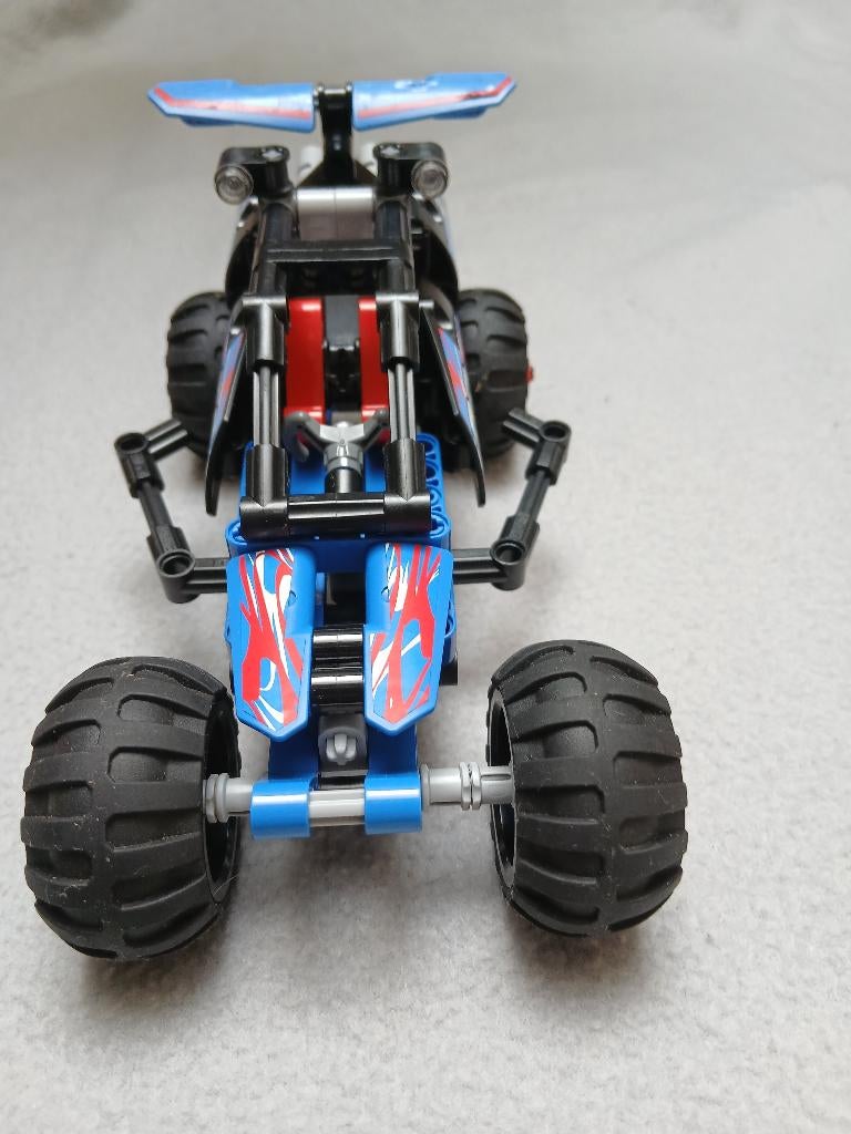 Lego technik offroad racer 42010 met pullback motor, Lego, Ophalen of Verzenden, Zo goed als nieuw, Complete set
