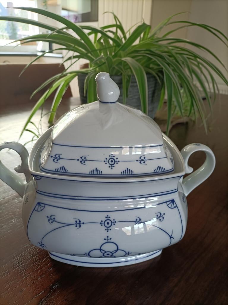 Winterling Marktleuthen Bavaria Soepterrine Blauw Wit, Antiek en Kunst, Ophalen