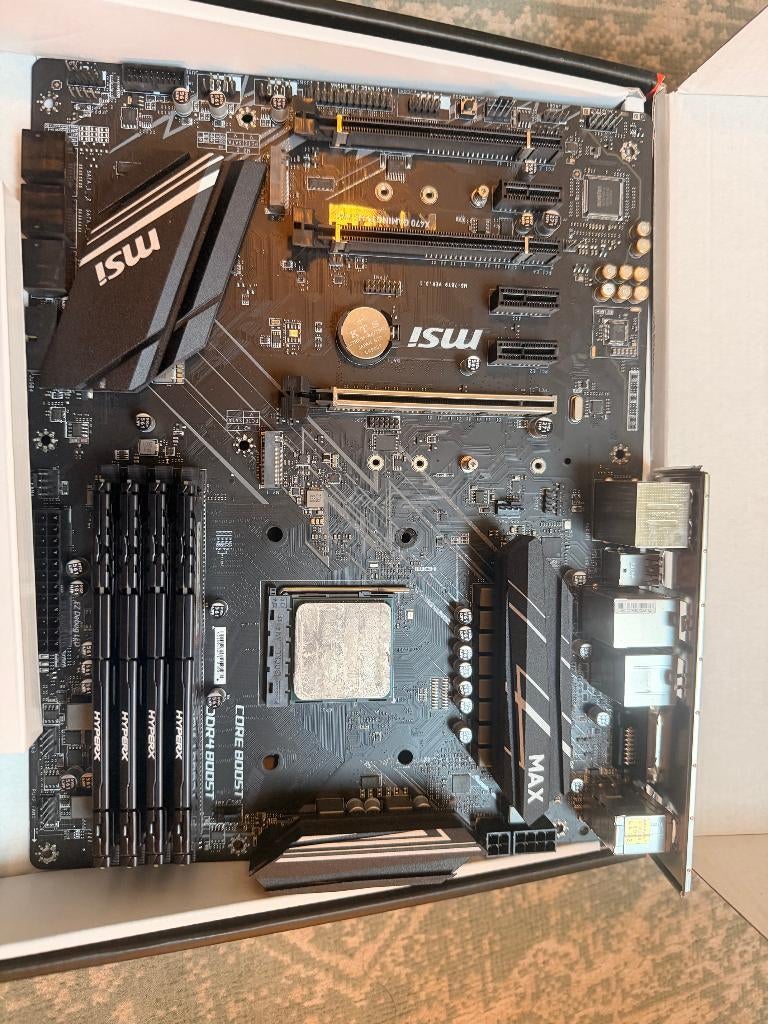 PC Parts Ryzen 7 3700X CPU, MSI X470 Mobo, 32GB DDR4 Ram, Ophalen, Gebruikt, DDR4, Socket AM4