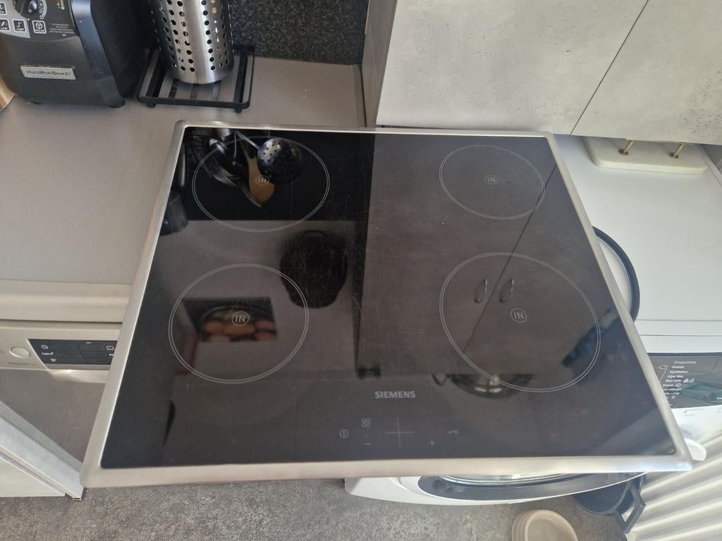Siemens inbouw inductie kookplaat, Ophalen, Gebruikt, 4 kookzones, Inbouw