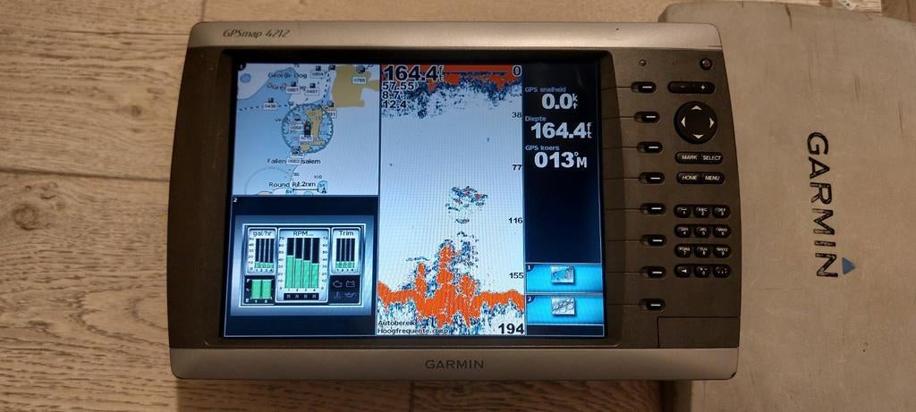 Garmin gpsmap 4212 kaartplotter fishfinder., Ophalen of Verzenden, Zo goed als nieuw, Kaartplotter of Fish Finder