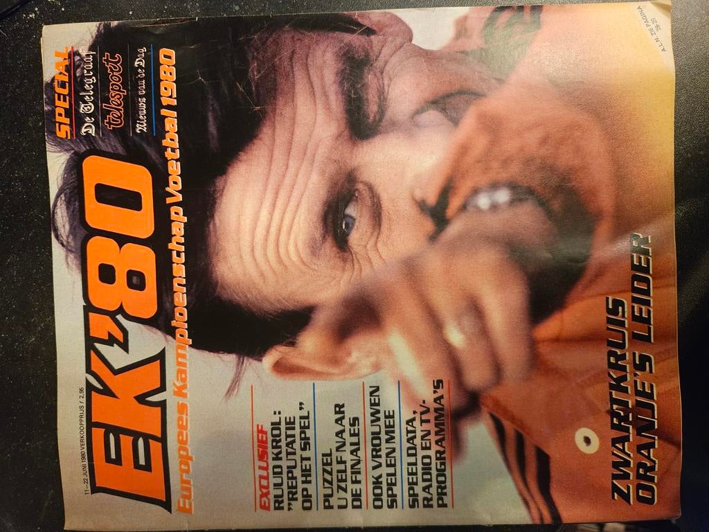 EK 80 Europees Kampioenschap Voetbal 1980 Magazine, Boeken, Tijdschriften en Kranten, Ophalen of Verzenden, Gelezen, Sport en Vrije tijd