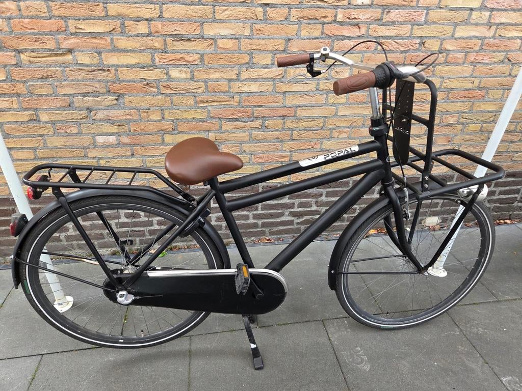 Popal Jongensfiets - Stoere Zwarte Transportfiets, Gebruikt, Versnellingen, Popal, Ophalen