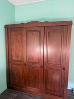 Massieve Eiken Kledingkast met Drie Deuren, Ophalen, Gebruikt, 200 cm of meer, 150 tot 200 cm