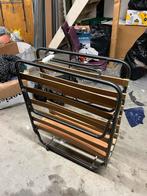 Praktisch inklapbaar bed - Ideaal voor logees, Ophalen, Gebruikt, Eenpersoons, Zwart