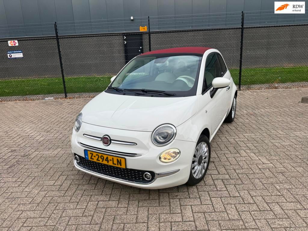 Fiat 500 1.2 Cabrio Lounge *Navigatie-Airco-Cruise*, Voorwielaandrijving, Stof, Gebruikt, 4 cilinders