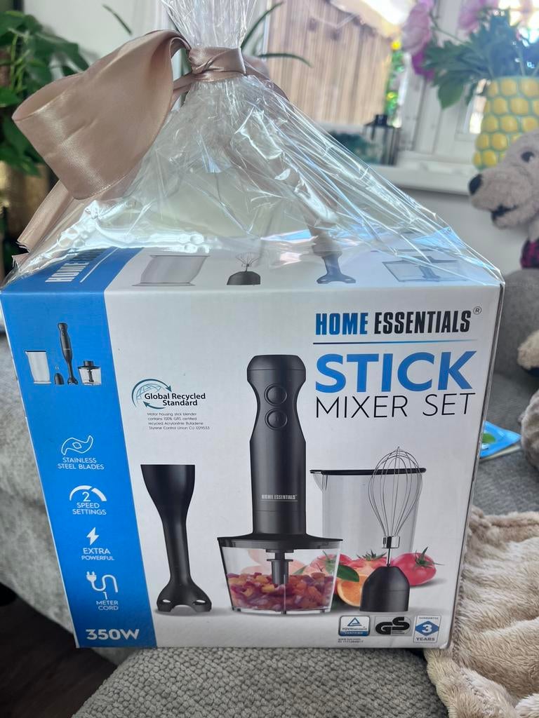 Staafmixer set, 2 snelheden, Nieuw, Ophalen of Verzenden, Vaatwasserbestendig