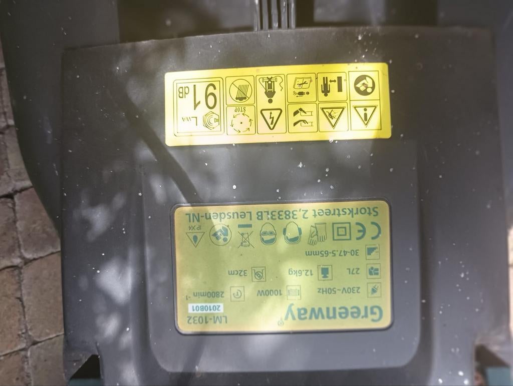 Greenway Verticuteerder - Elektrisch, 1000W/1300W, Ophalen