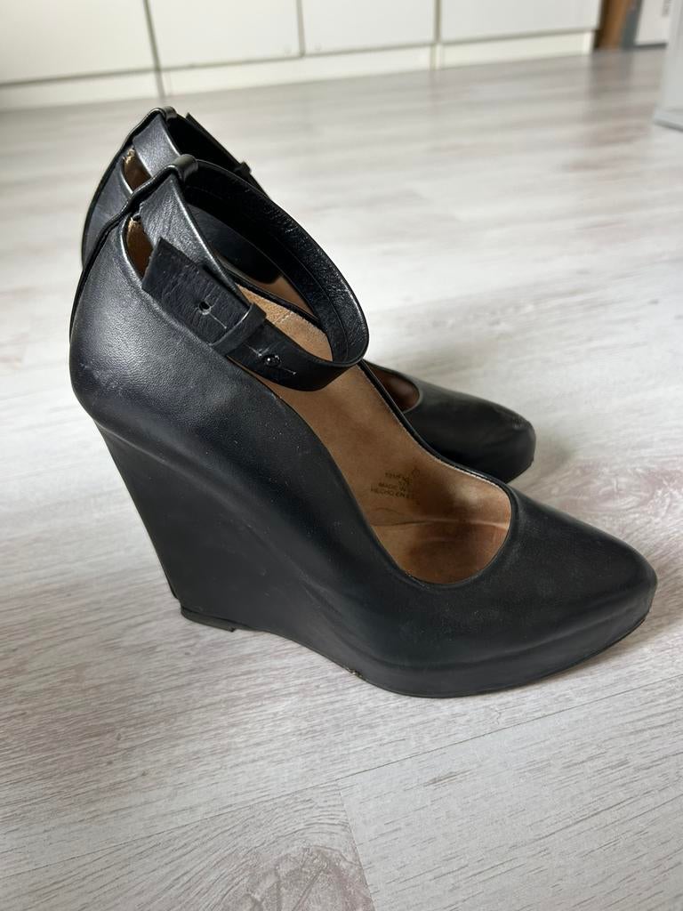 Pumps met sleehak maat 37, Pumps, Verzenden, Zwart, Gedragen